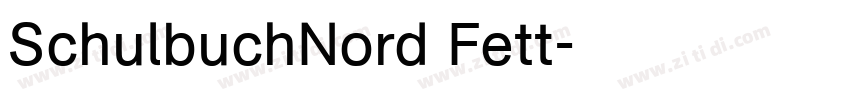 SchulbuchNord Fett字体转换